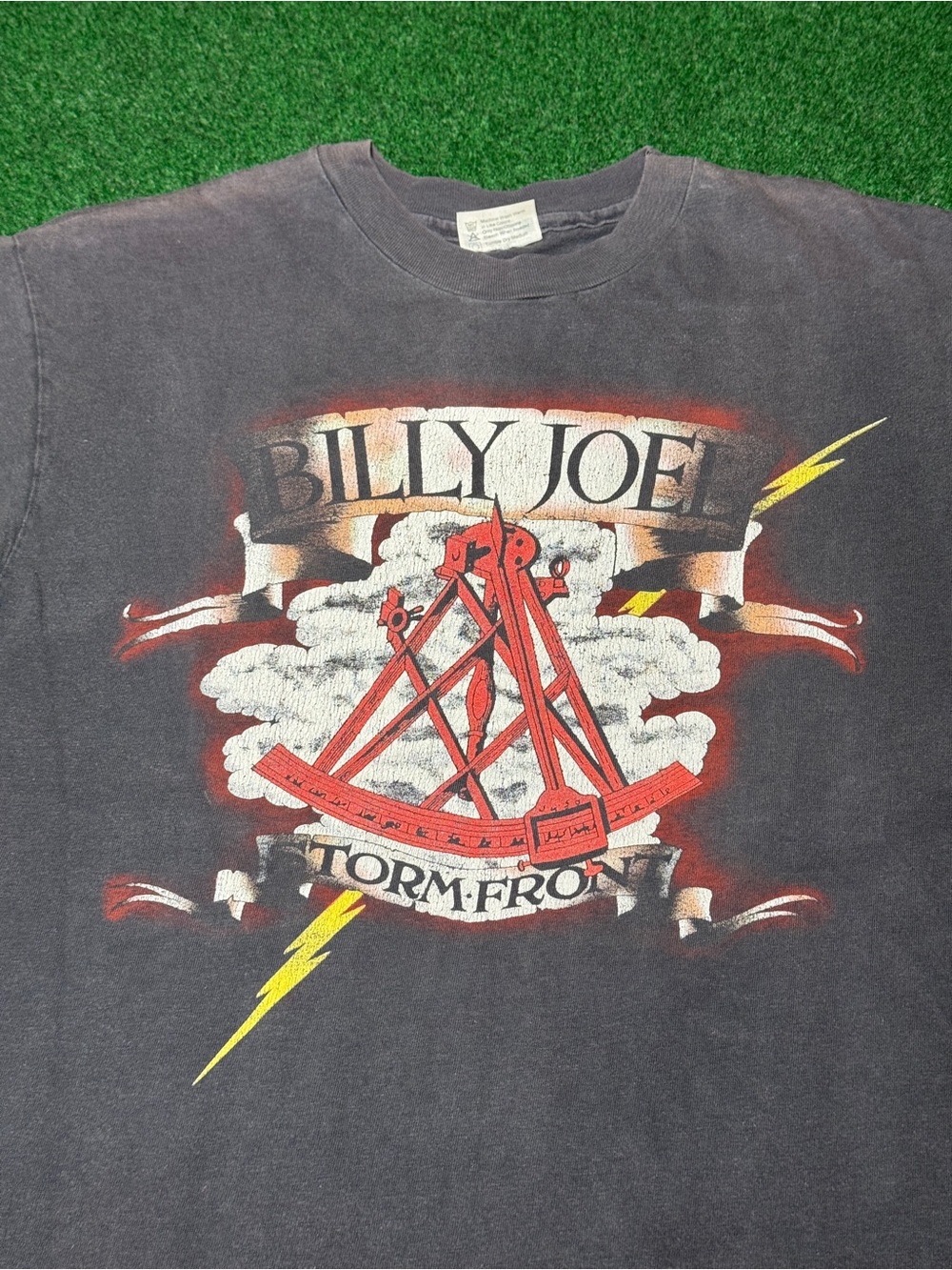 Vintage 90s Billy Joel Concert T-shirt, Perfectly FADED Band 1990 (Medium)